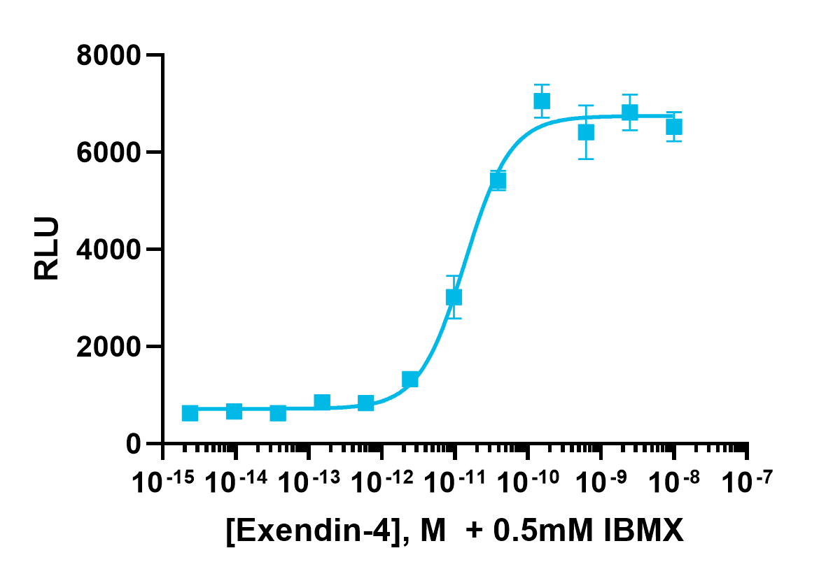 cAMP Hunter™ GLP1R Gs Cell Line (HEK 293)