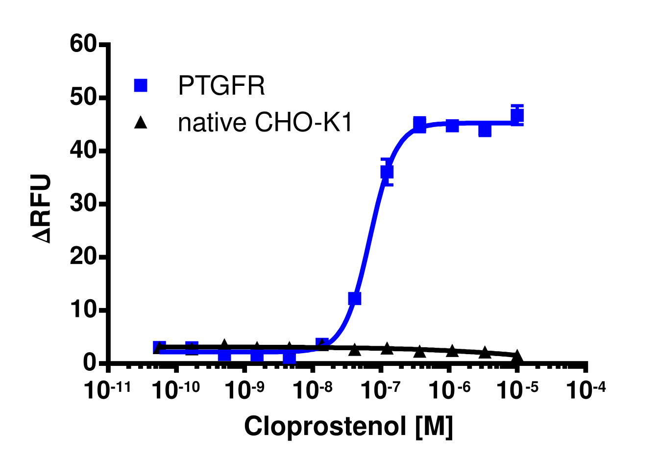 PTGFR Gq Calcium Signaling Cell-Based Assay Kit (CHO-K1)